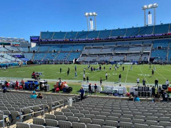 EverBank Stadium, section: 08, row: t, seat: 16