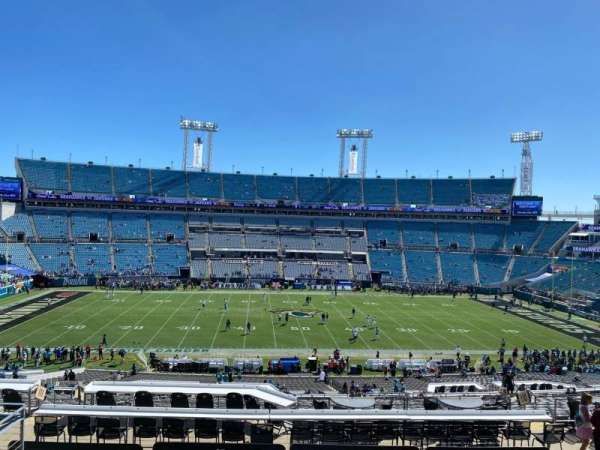 EverBank Stadium, section: 210, row: e, seat: 14