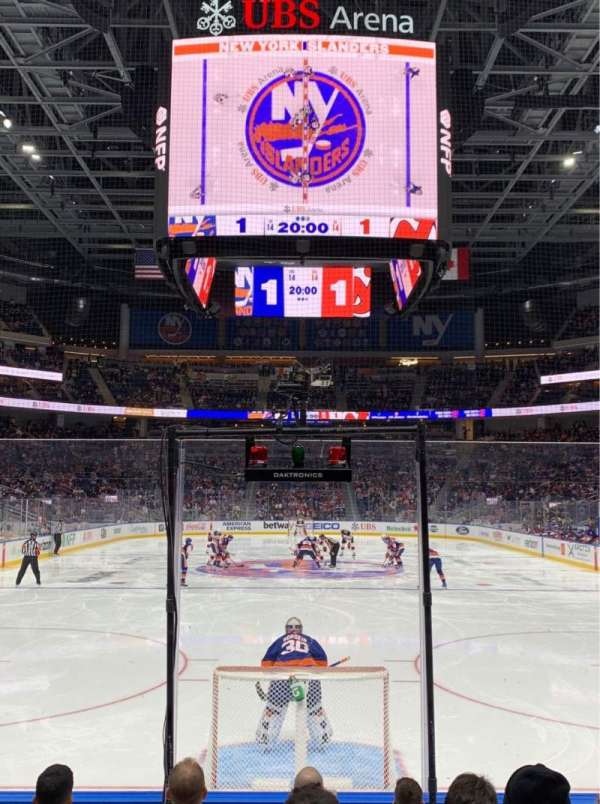 UBS Arena, section: 109, row: 7, seat: 7