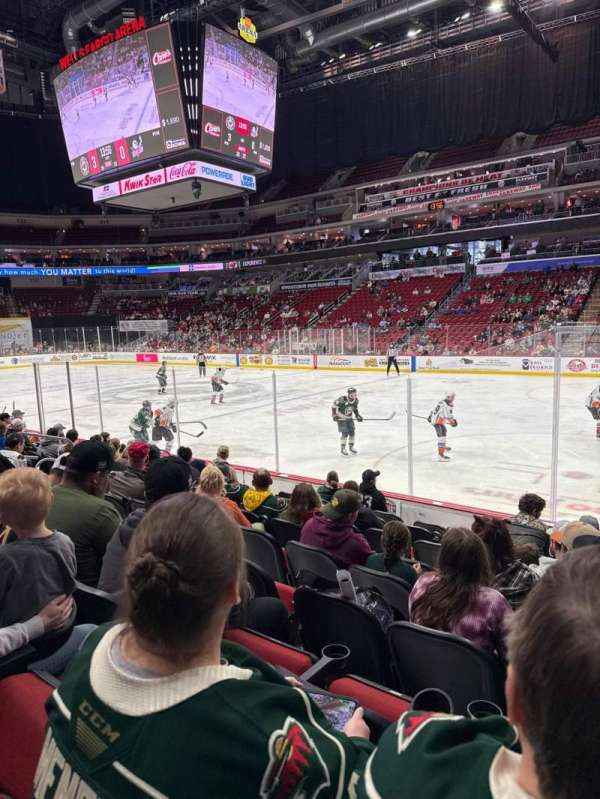 Casey's Center, section: 102, row: J, seat: 1
