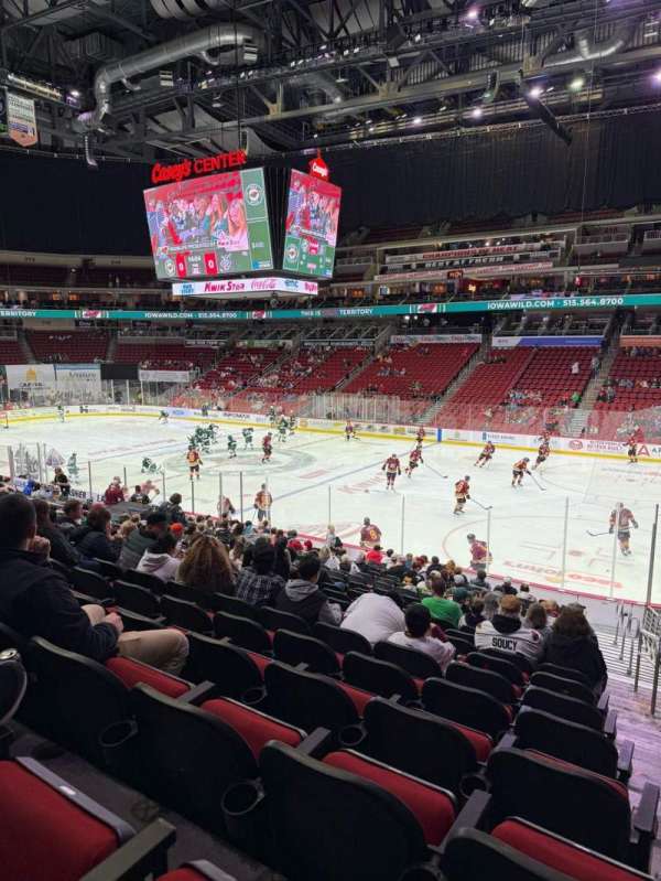 Casey's Center, section: 102, row: U, seat: 1