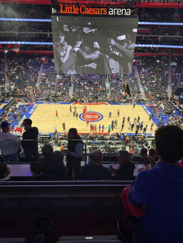 Little Caesars Arena, section: M28, row: 2, seat: 13