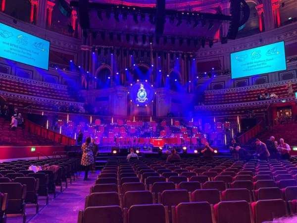 Royal Albert Hall, section: B, row: 17, seat: 12
