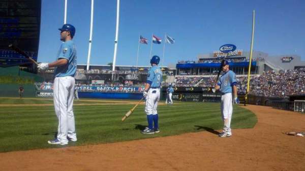 Kauffman Stadium, section: Crown 5, row: A, seat: 1