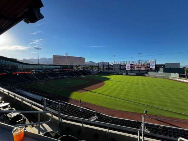 Las Vegas Ballpark, section: 1st Base Party Deck