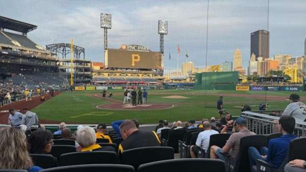 PNC Park, section: 15, row: L, seat: 1