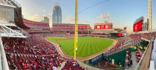 Great American Ball Park, section: Bud, row: 1