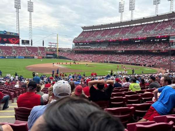 Great American Ball Park, section: 114, row: FF, seat: 14
