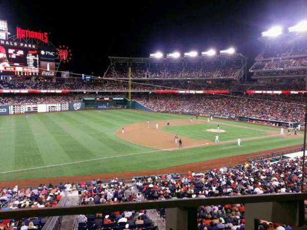 Nationals Park, section: 205, row: A, seat: 1