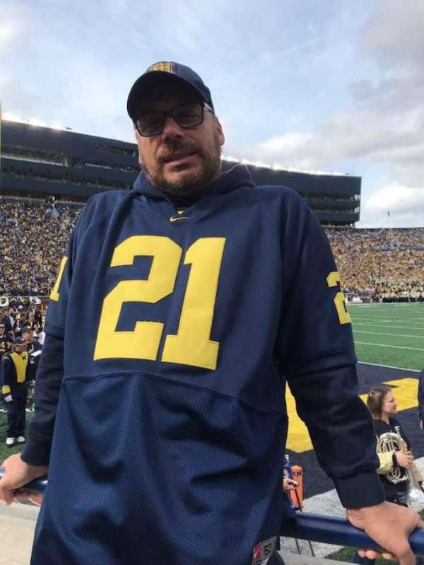 Michigan Stadium, section: 9, row: A, seat: 17