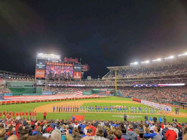 Nationals Park, section: 116, row: CC, seat: 5