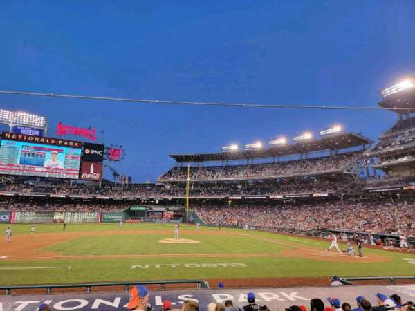 Nationals Park, section: 117, row: M, seat: 18