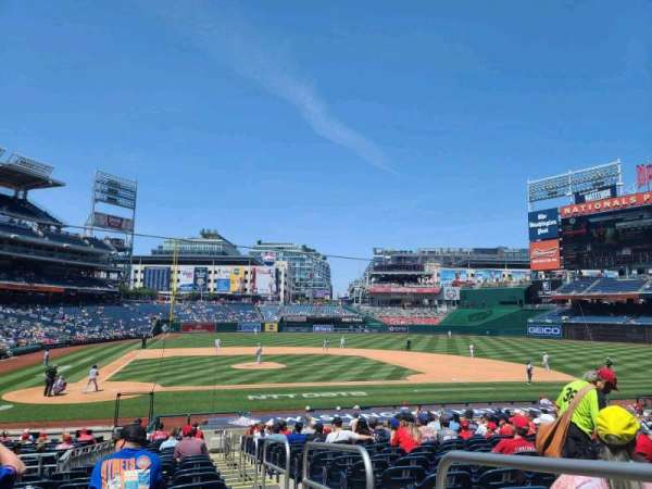 Nationals Park, section: 127, row: BB, seat: 1