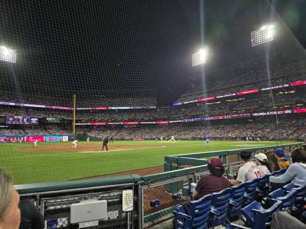 Citizens Bank Park, section: 134, row: 4, seat: 1