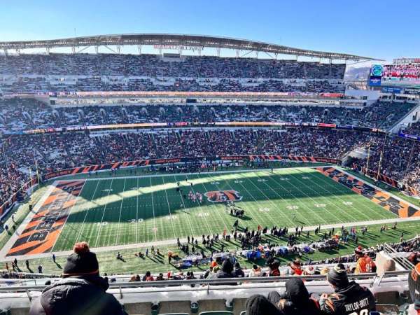 Paycor Stadium, section: 342, row: 17, seat: 11