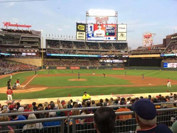 Target Field, section: 110, row: 4, seat: 7