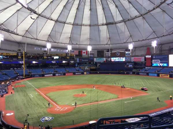 Tropicana Field, section: 204, row: D, seat: 7