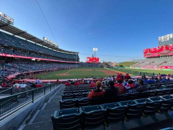 Angel Stadium, section: 123, row: Z, seat: 1