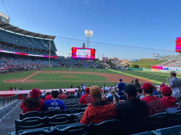 Angel Stadium, section: 123, row: Y, seat: 1