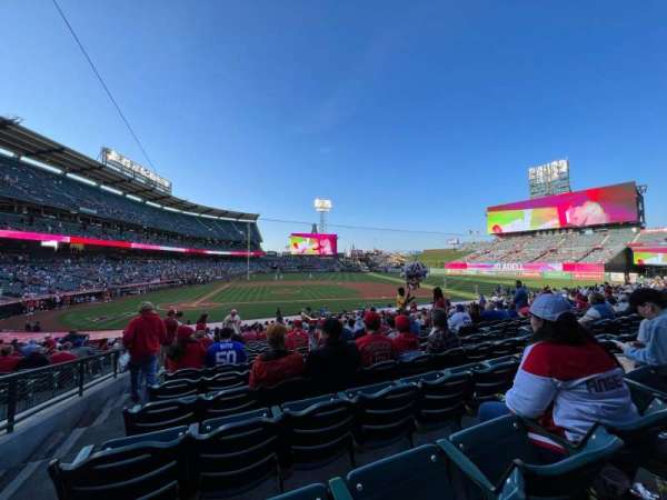 Angel Stadium, section: 123, row: Z, seat: 2