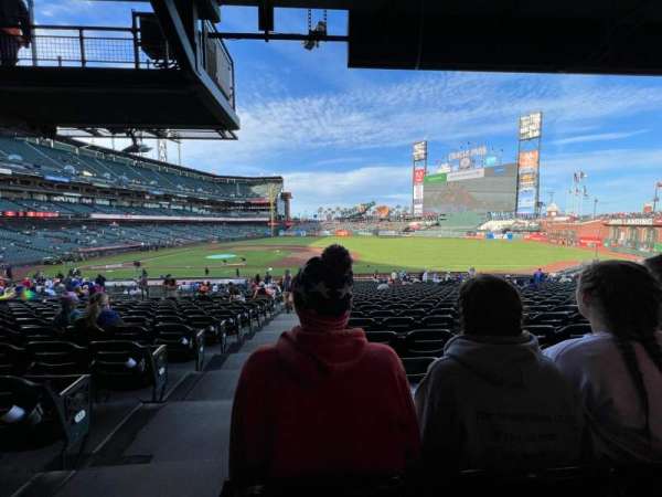 Oracle Park, section: 107, row: 33, seat: 16