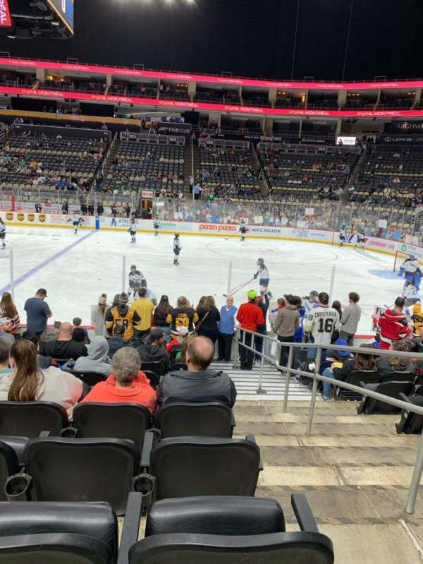 PPG Paints Arena, section: 111, row: M, seat: 1