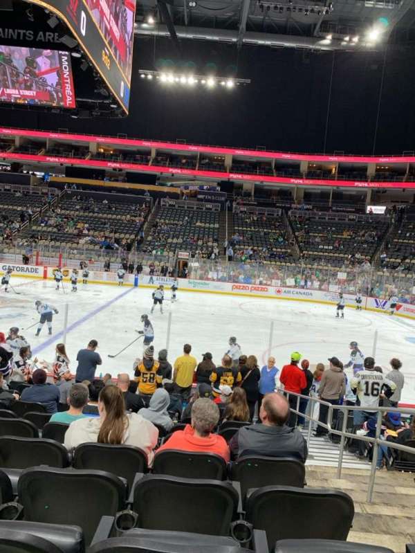 PPG Paints Arena, section: 111, row: M, seat: 2