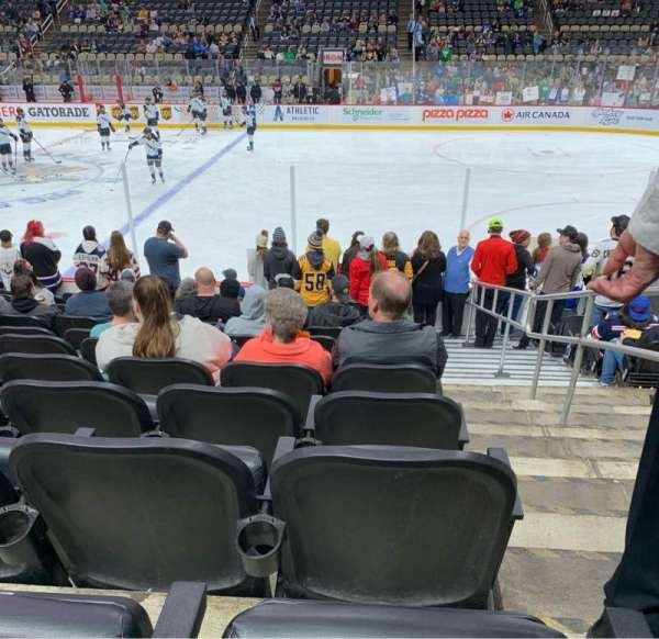 PPG Paints Arena, section: 111, row: L, seat: 1