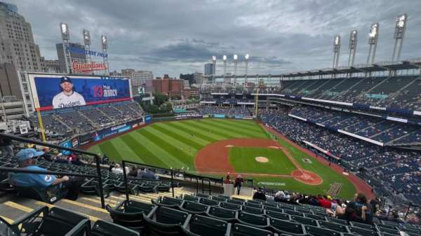 Progressive Field, section: 561, row: P, seat: 21