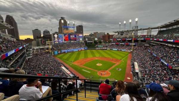 Progressive Field, section: 455, row: E, seat: 15