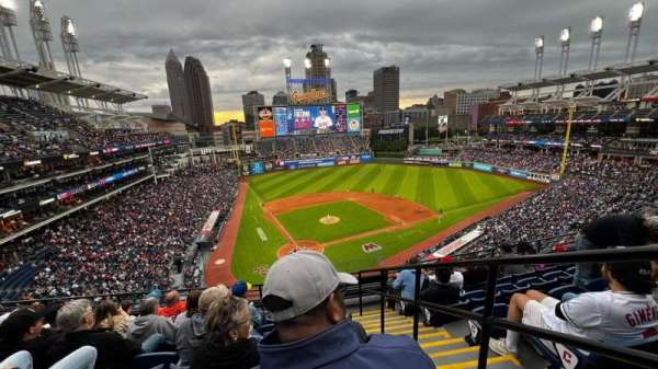 Progressive Field, section: 452, row: E, seat: 1