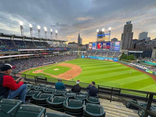 Progressive Field, section: 432, row: E, seat: 1