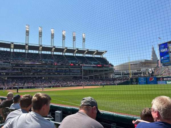 Progressive Field, section: 128, row: C, seat: 5