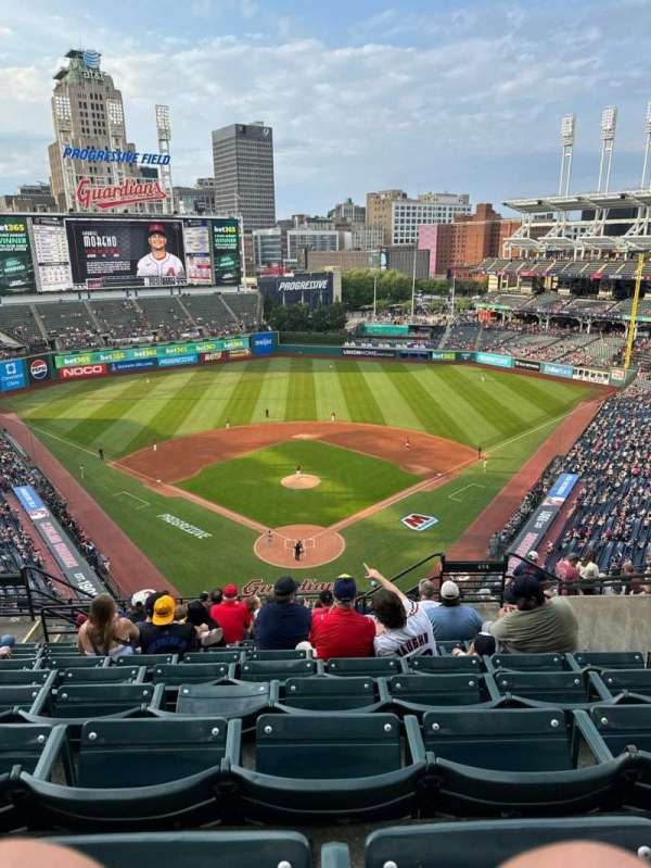 Progressive Field, section: 554, row: K, seat: 11