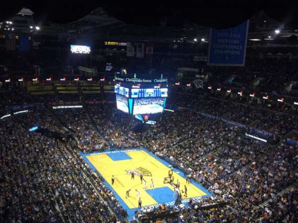 Paycom Center, section: 303, row: Q, seat: 19