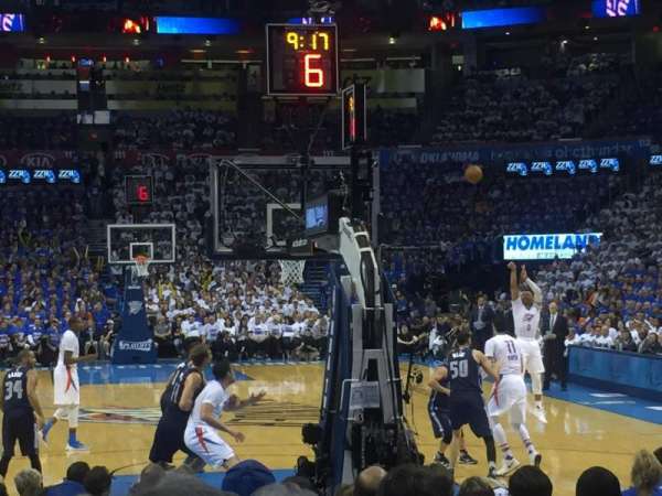 Paycom Center, section: 101, row: LL, seat: 6