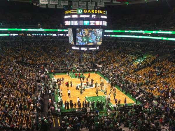 TD Garden, section: 325, row: 1, seat: 4
