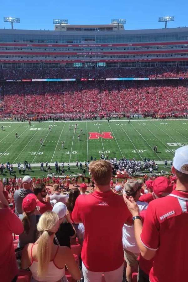 Memorial Stadium, Lincoln, section: 206, row: 13, seat: 17