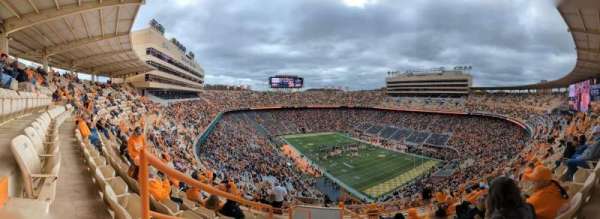 Neyland Stadium, section: ZZ12, row: 19, seat: 11