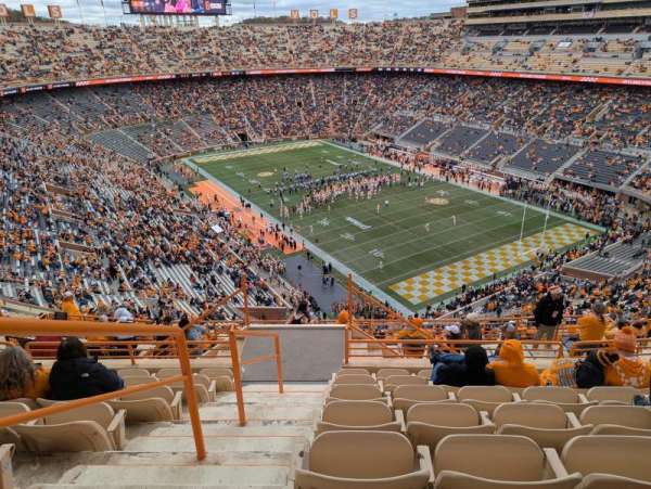 Neyland Stadium, section: ZZ12, row: 19, seat: 11