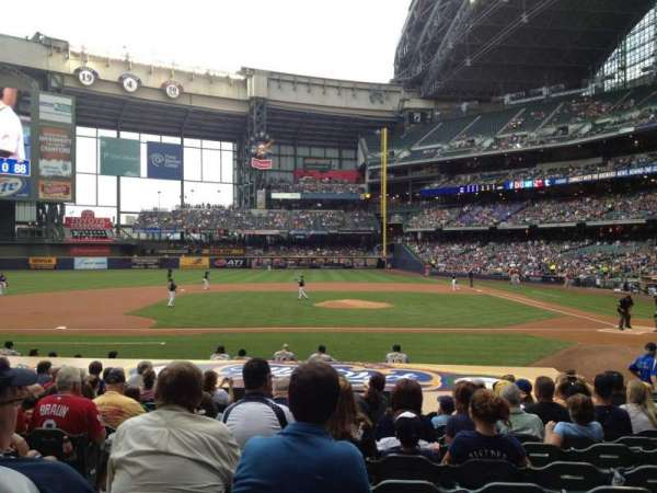 American Family Field, section: 121, row: 16, seat: 16