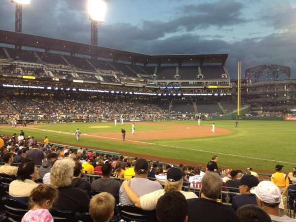 PNC Park, section: 105, row: G, seat: 1