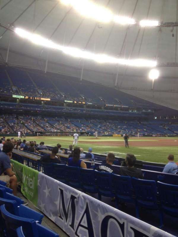 Tropicana Field, section: 128, row: H, seat: 14