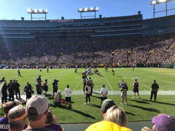Lambeau Field, section: 113, row: 5, seat: 3