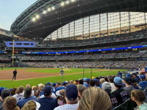 American Family Field, section: 124, row: 8, seat: 14