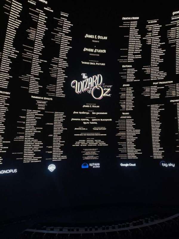 The Sphere, Vegas, section: 205, row: 11, seat: 9