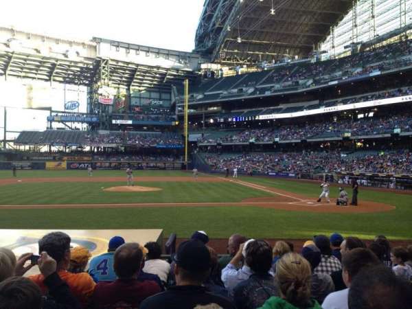 American Family Field, section: 121, row: 10, seat: 8