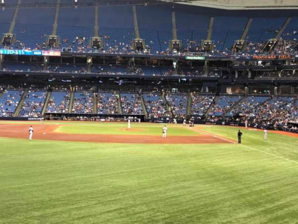 Tropicana Field, section: 143, row: AA, seat: 18