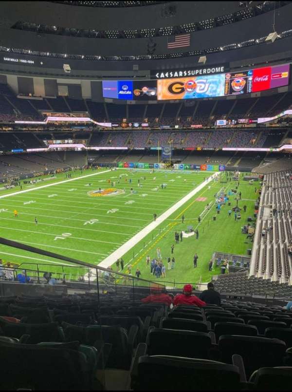 Caesars Superdome, section: 344C, seat: 13