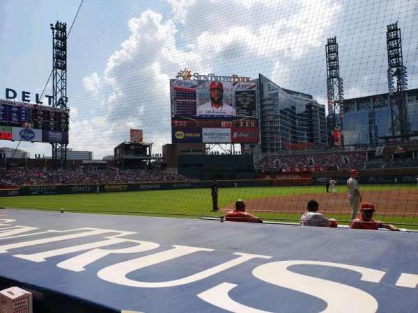 Truist Park, section: 33, row: 6 (actual 1st), seat: 6